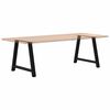 vidaXL Dining Table Legs A-Shaped 2 pcs Black&nbsp;90x(72-73) cm Steel