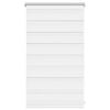 vidaXL Zebra blind 50.9x100 cm Fabric Width 46.7 cm white