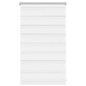 vidaXL Zebra blind 50,9x100 cm Fabric Width 46,7 cm white