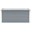 vidaXL Garden Raised Bed Galvanised Steel 100x40x45 cm Grey