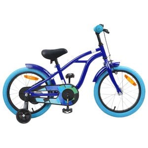 vidaXL Kids Bike 16 Inches for 4-6 Years Old Dark Blue