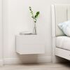 vidaXL Bedside Cabinets 2 pcs White 40x30x30 cm Engineered Wood