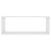 vidaXL Wall Cube Shelf 4 pcs White 60x15x23 cm Engineered Wood