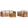 vidaXL Sofa Sets 6 pcs Natural Solid Acacia Wood