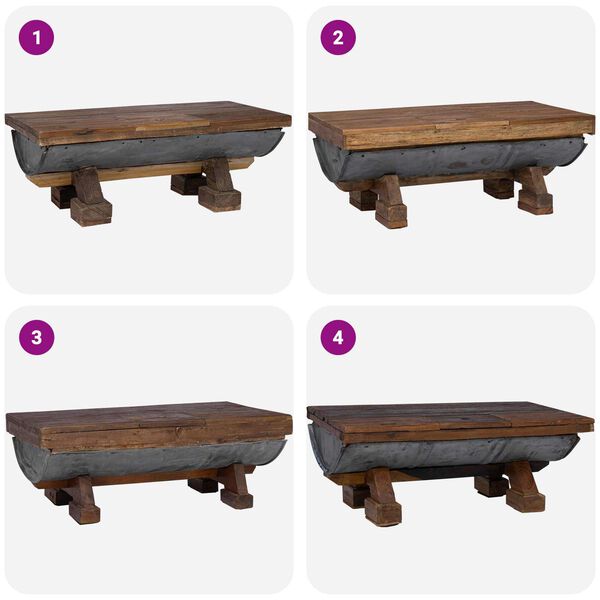 vidaXL Coffee Table Natural 90 x 50 x 35 cm Wood