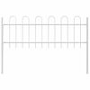 vidaXL Garden Fence 4 pcs White 6.8 x 0.6 m Powder-coated Steel