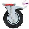 vidaXL 16 pcs Swivel Casters 200 mm