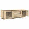 vidaXL TV Cabinet with LED Lights Sonoma Oak 160.5x41x50 cm