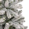 vidaXL Artificial Christmas Tree Green and White 180 cm PVC and Metal