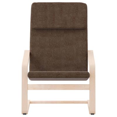 vidaXL Relaxing Chair Dark Brown Fabric