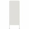 vidaXL Highboard White 68x39x101.5 cm Steel