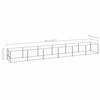 vidaXL Dog Kennel Silver 6 m² Steel
