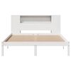 vidaXL Bookcase Bed without Mattress White 120x190 cm Small Double Solid Wood Pine