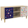 vidaXL TV Cabinet MAINZ 102 x 33 x 50 cm Sonoma Engineered Wood