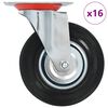 vidaXL 16 pcs Swivel Casters 125 mm