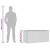vidaXL Garden Storage Box Grey 120x50x60 cm Poly Rattan