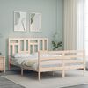 vidaXL Bed Frame without Mattress Small Double Solid Wood