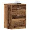 vidaXL Bedside Cabinet Old Wood 38x35x55 cm Engineered Wood