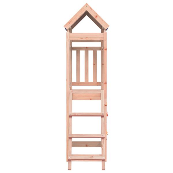 vidaXL Play Tower Brown 110.5 x 52.5 x 215cm Solid Douglas Wood