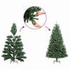 vidaXL Artificial Christmas Tree Green 150 cm PVC and Metal