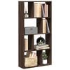 vidaXL Bookcase Brown Oak 60x20x120.5 cm Engineered Wood