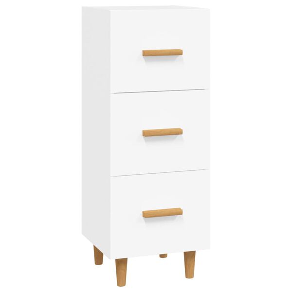 vidaXL Sideboard White 34.5x34x90 cm Engineered Wood