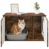 vidaXL Cat House Smoked Oak 85 x 55 x 53.5 cm Engineered Wood