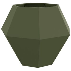 vidaXL Planter Olive Green 100 x 100 x 80 cm Steel