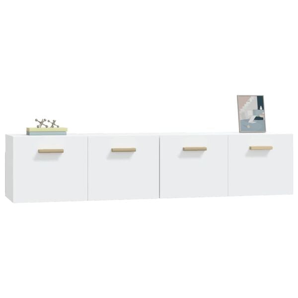 vidaXL Wall Cabinets 2 pcs White 80x35x36.5 cm Engineered Wood
