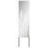 vidaXL Garden Privacy Screen Silver 32 x 140 cm Galvanised steel