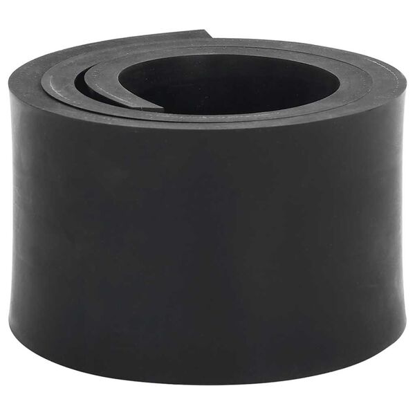 vidaXL Rubber Edge for Snow Plow Black 120x10x1 cm