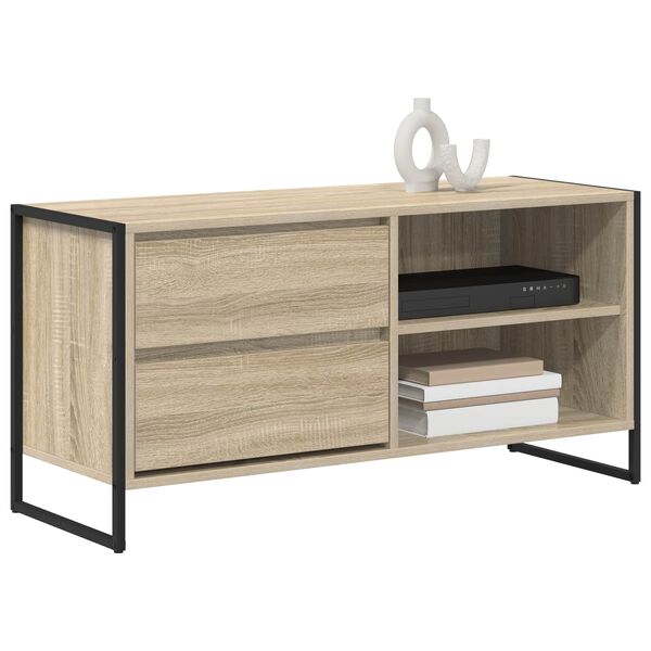 vidaXL TV Cabinet Sonoma 100 x 36 x 49.5 cm Engineered Wood