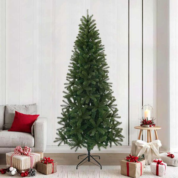 vidaXL Artificial Christmas Tree Green 240 cm PVC, PE and steel