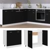 vidaXL Sink Bottom Cabinet Lyon Black 80x46x81.5 cm Engineered Wood