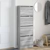 vidaXL Shoe Cabinet Grey Sonoma 60x21x163.5 cm Engineered Wood