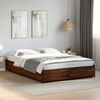 vidaXL Bed Frame without Mattress Brown Oak 120x190 cm Small Double