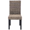 vidaXL Dining Chair 2 pcs Black Wash 45 x 54 x 93 cm