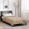 vidaXL Winter Duvet Taupe 155 x 220 cm Microfiber