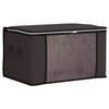vidaXL Storage Box with Transparent Side Window Anthracite