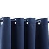 vidaXL Blackout Curtains with Metal Rings 2 pcs Blue 140x225 cm