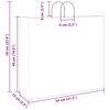 vidaXL Paper Bags 250 pcs with Handles Black 54x15x49 cm