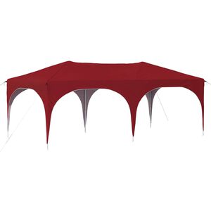 vidaXL Pop-up Party Tent 575 x 288 x 245 cm Burgundy Oxford Fabric