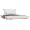 vidaXL Bed Frame without Mattress 120x190 cm Small Double Solid Wood Pine