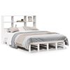 vidaXL Bookcase Bed without Mattress White 140x190 cm Solid Wood