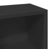 vidaXL CD Cabinets 2 pcs Black 21x16x93.5 cm Engineered Wood
