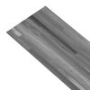 vidaXL Self-adhesive PVC Flooring Planks 5.21 m? 2 mm Striped Grey