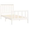 vidaXL Bed Frame without Mattress White 100x200 cm Solid Wood Pine