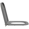 vidaXL Toilet Seat Grey 47.5 x 35 x 3.6 cm Duroplast