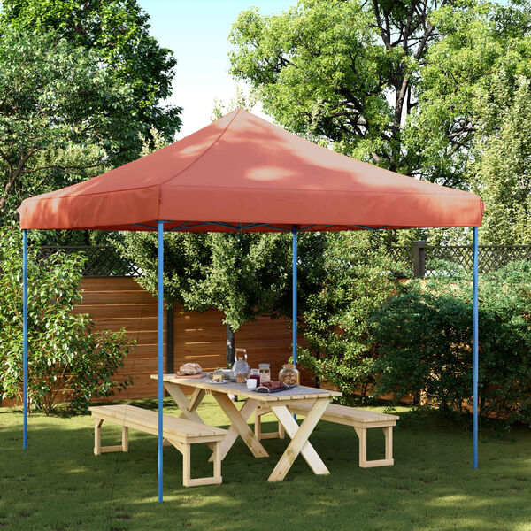vidaXL Party Tent Folding Terracotta 292 x 292 x 315 cm Oxford Fabric