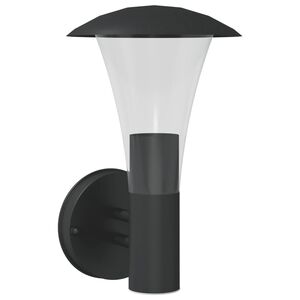 vidaXL Outdoor Wall Light Black Stainless Steel